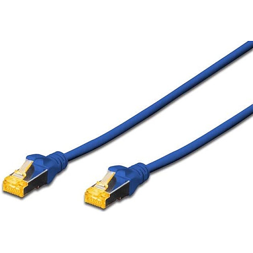Патч-корд DIGITUS CAT 6a S-FTP, 2м, AWG 26/7, Cu, LSZH, синій