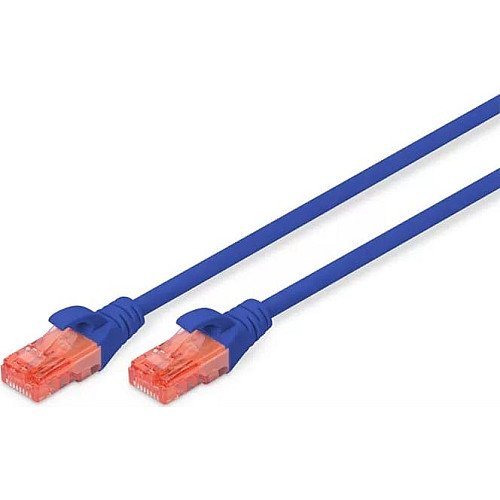 Патч-корд DIGITUS CAT 6 UTP, 3м, AWG 26/7, Cu, LSZH, синій