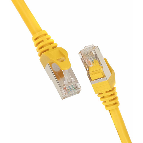 Патч-корд 2E САТ 6, S-FTP, 1м, 26AWG, RJ45, 7/0.16, Cu, PVC, желтый