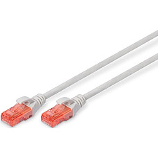 Патч-корд DIGITUS CAT 6 UTP, 20м, AWG 26/7, Cu, LSZH, сірий
