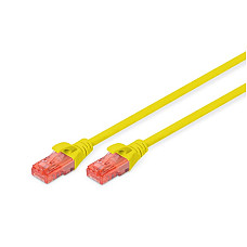 Патч-корд DIGITUS CAT 6 UTP, 0.5м, AWG 26/7, Cu, LSZH, жовтий