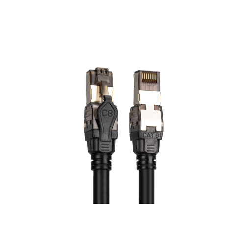 Патч-корд DIGITUS CAT 8.1 S-FTP, 1м, AWG 24/7, LSZH, чорний
