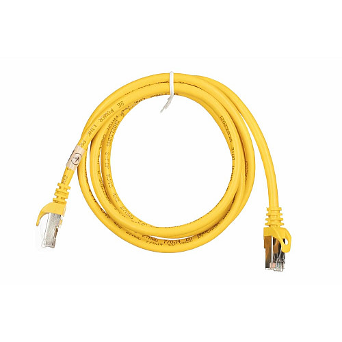 Патч-корд 2E САТ 6, S-FTP, 1.50м, 26AWG, RJ45, 7/0.16, Cu, PVC, желтый