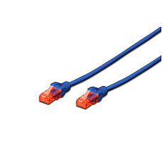 Патч-корд DIGITUS CAT 6 UTP, 5м, AWG 26/7, CCA, PVC, синій