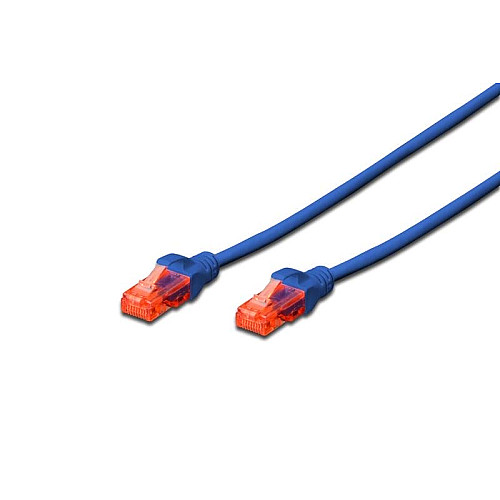 Патч-корд DIGITUS CAT 6 UTP, 5м, AWG 26/7, CCA, PVC, синий