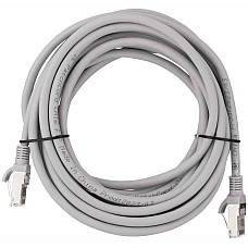 Патч-корд 2E САТ 6, FTP, 5м, 26AWG, RJ45, 7/0.16, Cu, LSZH, сірий