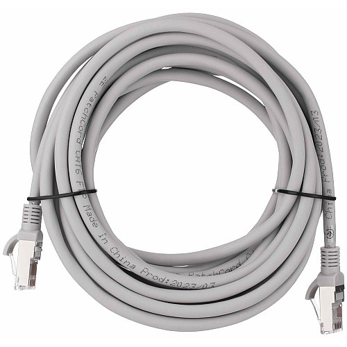 Патч-корд 2E САТ 6, FTP, 5м, 26AWG, RJ45, 7/0.16, Cu, LSZH, сірий