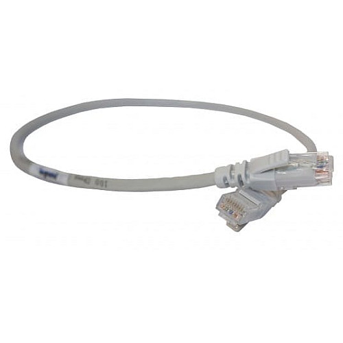 Патч-корд Legrand CAT 5e U-UTP, 0.5 м, AWG 24, PVC, сірий