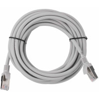 Патч-корд 2E САТ 5e, FTP, 5м, 26AWG, RJ45, 7/0.16, Cu, LSZH, сірий