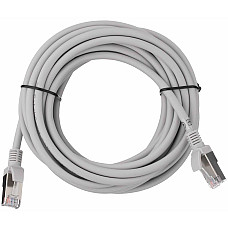 Патч-корд 2E САТ 5e, FTP, 5м, 26AWG, RJ45, 7/0.16, Cu, LSZH, сірий