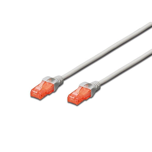 Патч-корд DIGITUS CAT 6 UTP, 30м, AWG 26/7, Cu, LSZH, сірий
