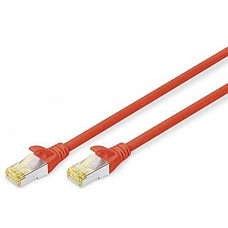 Патч-корд DIGITUS CAT 6a S-FTP, 1м, AWG 26/7, Cu, LSZH, червоний