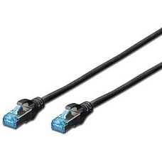 Патч-корд DIGITUS CAT 5e SF-UTP, 2м, AWG 26/7, Cu, PVC, чорний