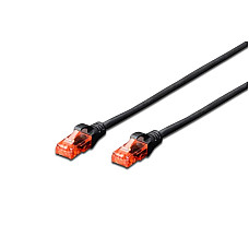 Патч-корд DIGITUS CAT 6 UTP, 3м, AWG 26/7, CCA, PVC, чорний