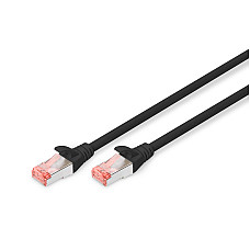 Патч-корд DIGITUS CAT 6 S-FTP, 0.25м, AWG 27/7, LSZH, чорний