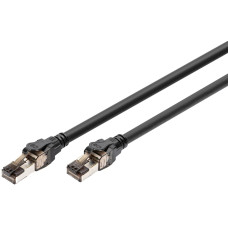Патч-корд DIGITUS CAT 8.1 S-FTP, 1м, AWG 24/7, LSZH, чорний