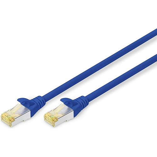 Патч-корд DIGITUS CAT 6a S-FTP, 1м, AWG 26/7, Cu, LSZH, синій