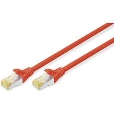 Патч-корд DIGITUS CAT 6a S-FTP, 0,5м, AWG 26/7, Cu, LSZH, червоний