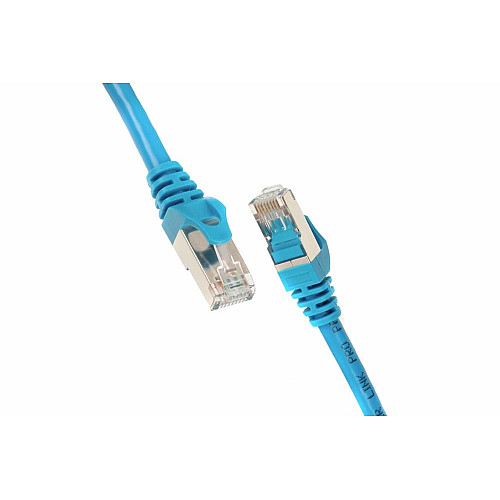 Патч-корд 2E САТ 6, S-FTP, 1м, 26AWG, RJ45, 7/0.16, Cu, PVC, синий