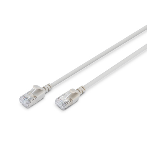 Патч-корд DIGITUS CAT 6a F-FTP Sliim, 7 м, AWG 32/7, Cu, LSZH, сірий