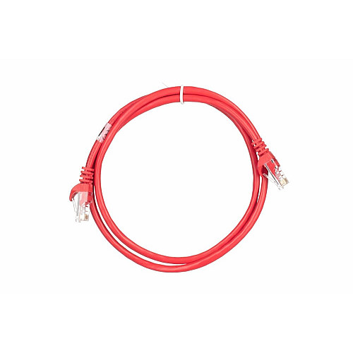 Патч-корд 2E САТ 5e, UTP, 1м, 26AWG, RJ45, 7/0.16, Cu, PVC, красный