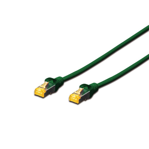 Патч-корд DIGITUS CAT 6a S-FTP, 3м, AWG 26/7, Cu, LSZH, зелений
