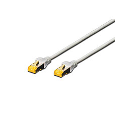 Патч-корд DIGITUS CAT 6a S-FTP, 0,5м, AWG 26/7, Cu, LSZH, сірий