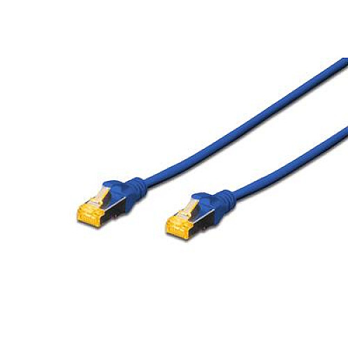 Патч-корд DIGITUS CAT 6a S-FTP, 5м, AWG 26/7, Cu, LSZH, синій