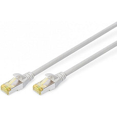 Патч-корд DIGITUS CAT 6a S-FTP, 0,25м, AWG 26/7, Cu, LSZH, сірий