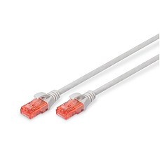 Патч-корд DIGITUS CAT 6 UTP, 15м, AWG 26/7, Cu, LSZH, сірий