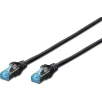 Патч-корд DIGITUS CAT 5e SF-UTP, 1м, AWG 26/7, Cu, PVC, чорний