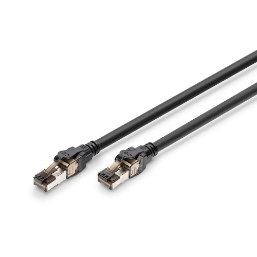 Патч-корд DIGITUS CAT 8.1 S-FTP, 2м, AWG 24/7, LSZH, чорний