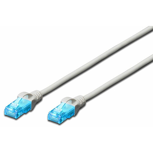 Патч-корд DIGITUS CAT 5e UTP, 20м, AWG 26/7, CCA, PVC, сірий