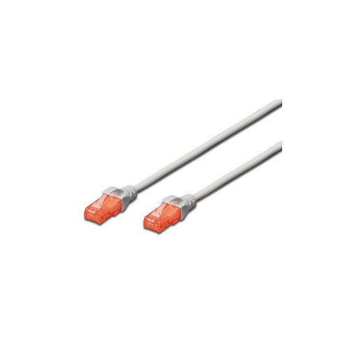Патч-корд DIGITUS CAT 6 UTP, 2м, AWG 26/7, Cu, LSZH, сірий