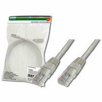 Патч-корд DIGITUS САТ 5e UTP, 0.25м, AWG 26/7, Cu, PVC, серый