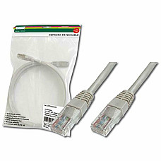 Патч-корд DIGITUS САТ 5e UTP, 0.25м, AWG 26/7, Cu, PVC, сірий