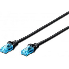 Патч-корд 2E CAT 5e, UTP, 1м, 26AWG, RJ45, 7/0.16, Cu, LSZH, чорний