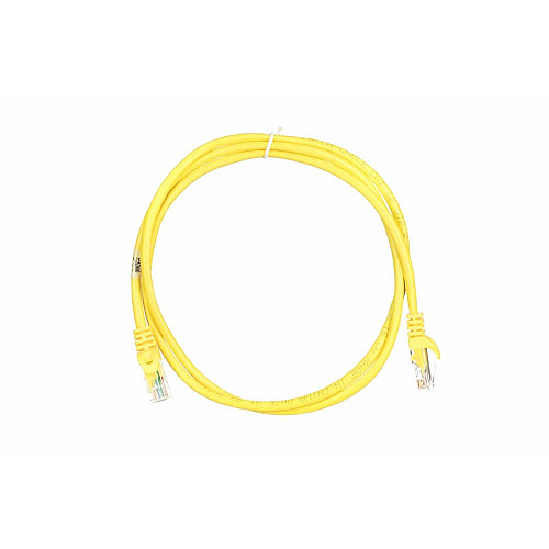 Патч-корд 2E САТ 5e, UTP, 1.20м, 26AWG, RJ45, 7/0.16, Cu, PVC, жовтий