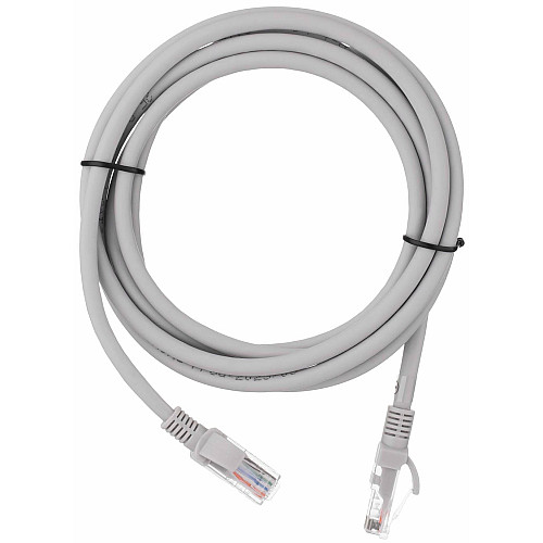 Патч-корд 2E САТ 6, UTP, 2м, 26AWG, RJ45, 7/0.16, Cu, LSZH, сірий