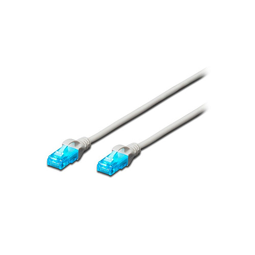 Патч-корд DIGITUS CAT 5e UTP, 0.5м, AWG 26/7, CCA, PVC, білий