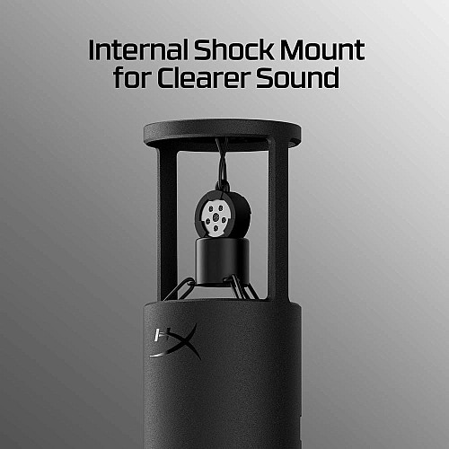 Микрофон гейминговый HyperX SoloCast 2, Omni, USB-A, 2м, NGenuity, черный