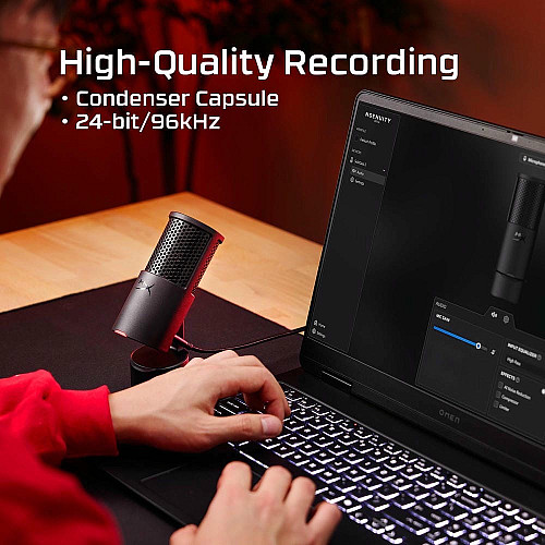 Микрофон гейминговый HyperX SoloCast 2, Omni, USB-A, 2м, NGenuity, черный
