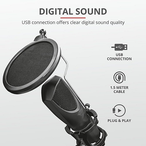 Мікрофон Trust GXT 232 Mantis Streaming USB