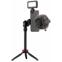 Мікрофон з триподом для мобільних пристроїв 2Е MM011 Vlog KIT, 3.5mm
