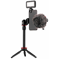 Мікрофон з триподом для мобільних пристроїв 2Е MM011 Vlog KIT, 3.5mm