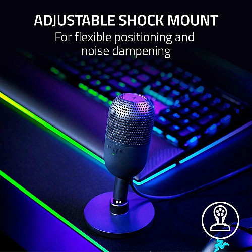 Микрофон гейминговый Razer Seiren V3 Mini, Omni, USB-A, 1.2м, черный