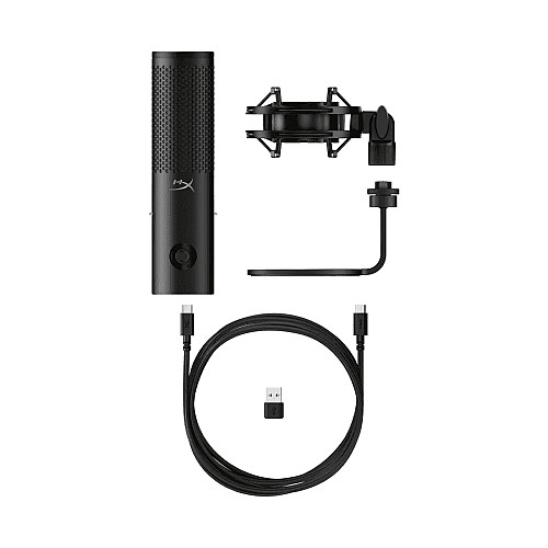 Гейминговый микрофон HyperX QuadCast 2 S, Omni/Uni/Bi, USB-A, 3м, NGenuity, RGB, черный
