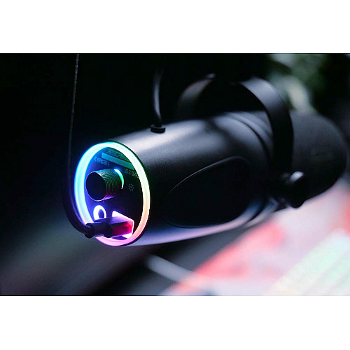 Мікрофон геймінговий CHERRY XTRFY NGALE X, Cardioid, USB-A, 2м, RGB, чорний