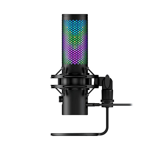 Гейминговый микрофон HyperX QuadCast 2 S, Omni/Uni/Bi, USB-A, 3м, NGenuity, RGB, черный