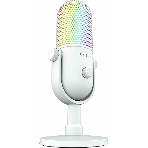Мікрофон геймінговий Razer Seiren V3 Chroma, Uni, RGB, USB-A, 2м, білий